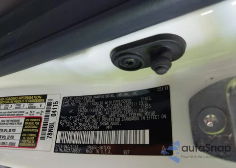 2013 Toyota Sequoia Limited 5.7L V8 z USA, uszkodzony, nr VIN 5TDJY5G14DS087848